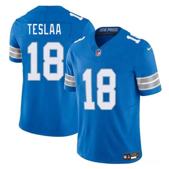 Men & Women & Youth Detroit Lions #18 Isaac TeSlaa Blue 2025 Draft F.U.S.E. Vapor Limited Stitched Jersey->detroit lions->NFL Jersey